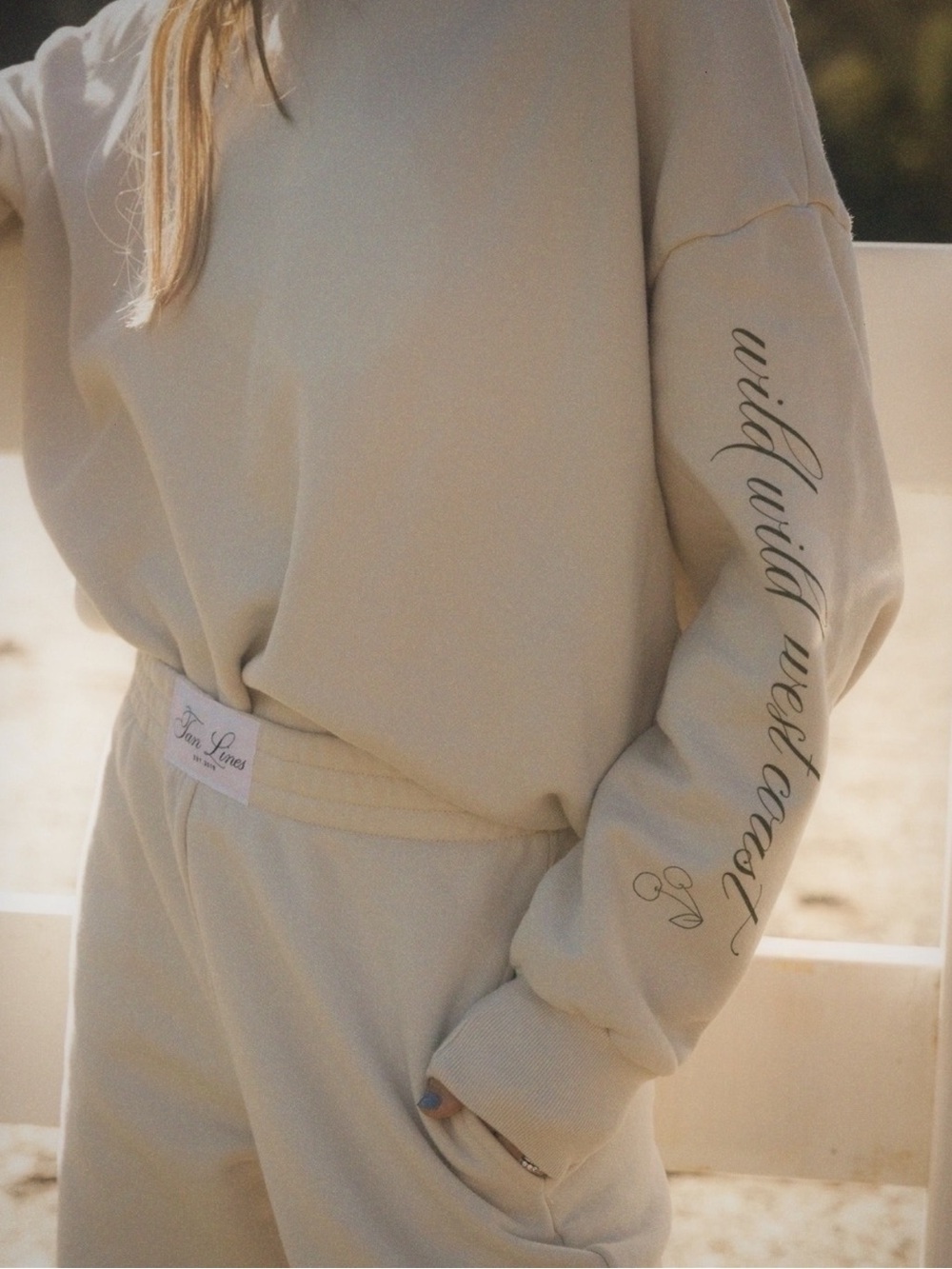 Tan Lines Wild Wild West Coast Sweatshirt and Sweatpants - Picture 2 of 13